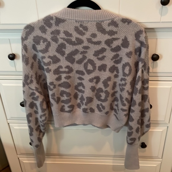 NWOT WILD FABLE SUPER SOFT RIBBED CARDIGAN in Light/Dark Gray, Size L - Picture 5 of 7